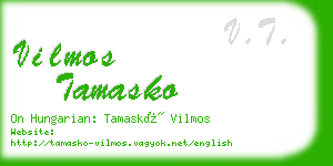 vilmos tamasko business card